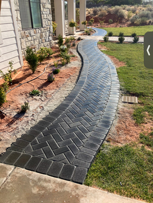 Decorative Paver Walkway in Southern Utah