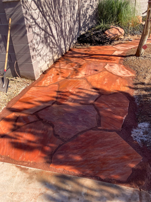 Flagstone Walkway in Southern Utah