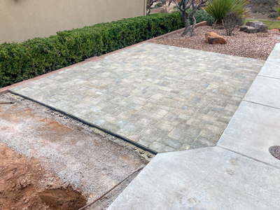 Paver Pad in Southern Utah