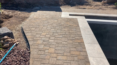 Paver Pool Surround in Southern Utah