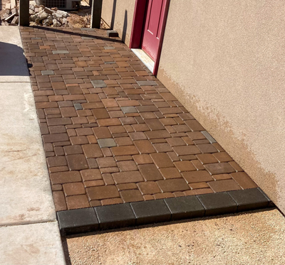 Paver Walkway in Southern Utah