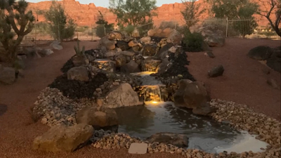 Waterfall Feature in Southern Utah